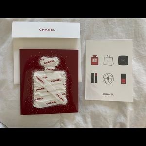 Chanel blank card with stickers